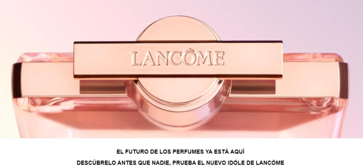 Lancôme Paris ofrece muestras gratis de su nueva fragancia.