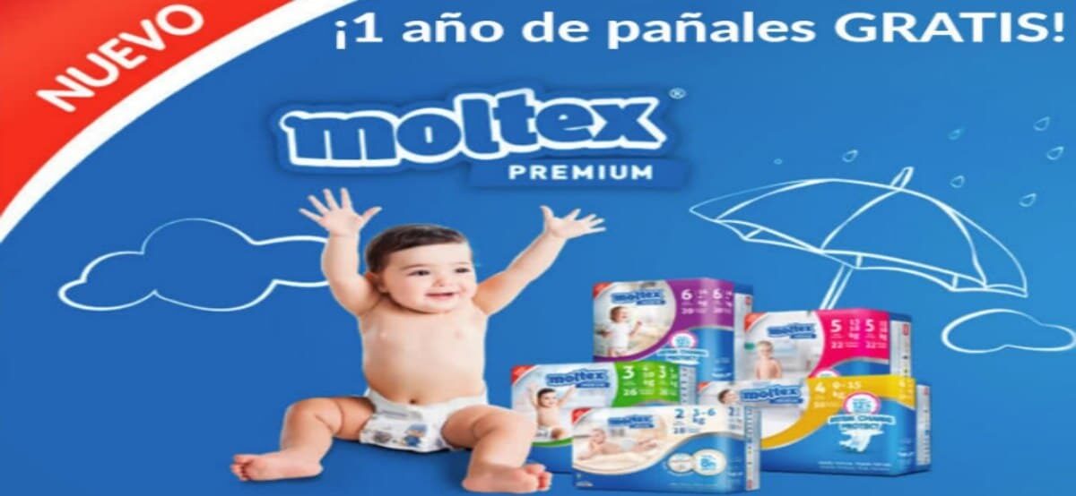 Promoción Moltex 2019 que regala un año de pañales para tu bebé