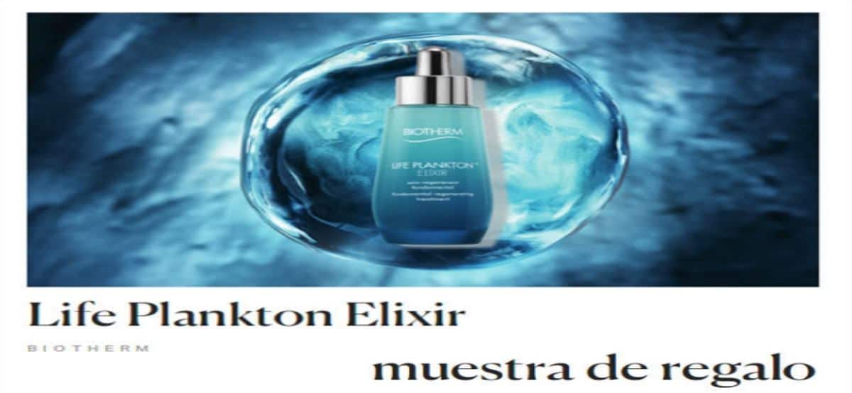 Promoción de Destino Belleza que regala muestras gratis de Biotherm Life Plankton