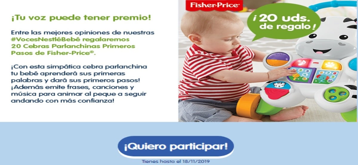 Nestlé Baby Te Invita A Probar Gratis Sus Bolsitas Para Que Opines Y Ganes Un Premio Fisher Price