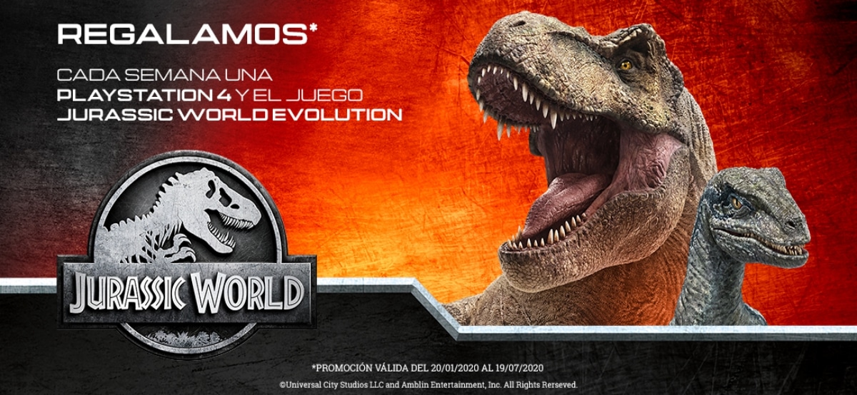 La Piara te Invita A Gana Un Playstation 4 + Un Juego De Jurassic World Evolution