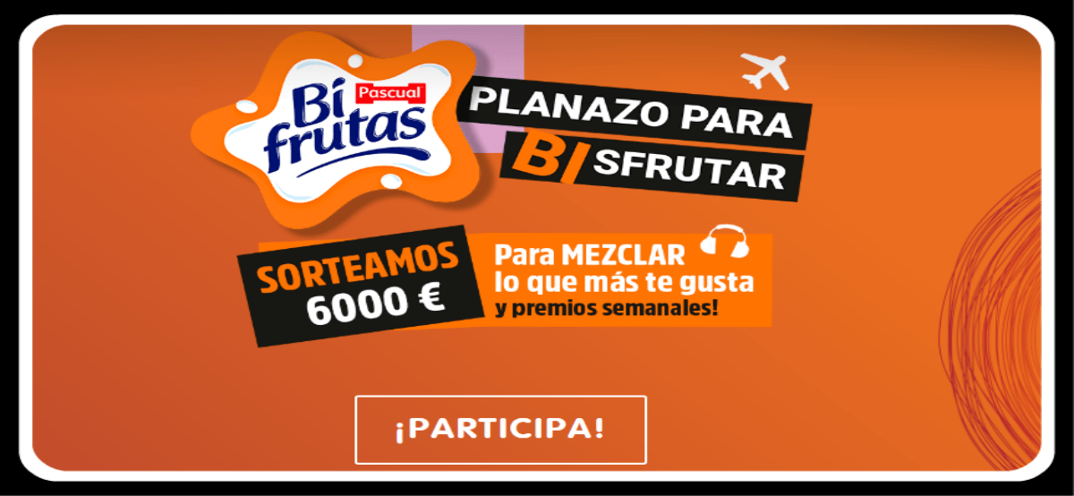 Compra Bifrutas Zero Y Participa Por Un Cheque De 6000€ Y Premios Cada Semana