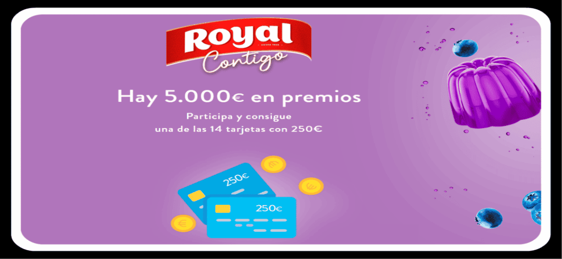Compra Gelatinas Royal Y Consigue Tarjetas De 250€
