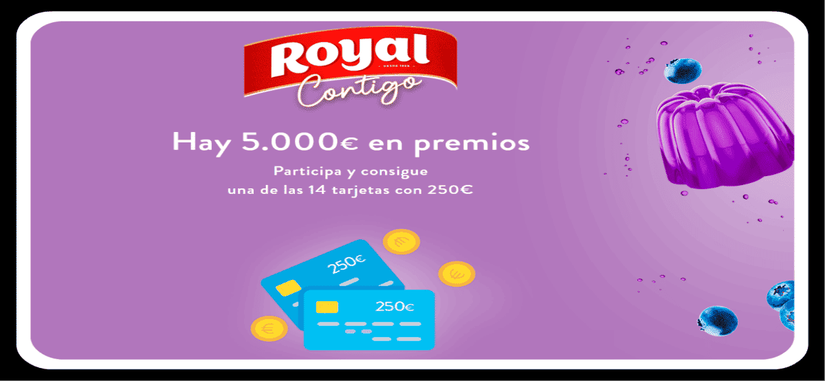 Compra Gelatinas Royal Y Consigue Tarjetas De 250€