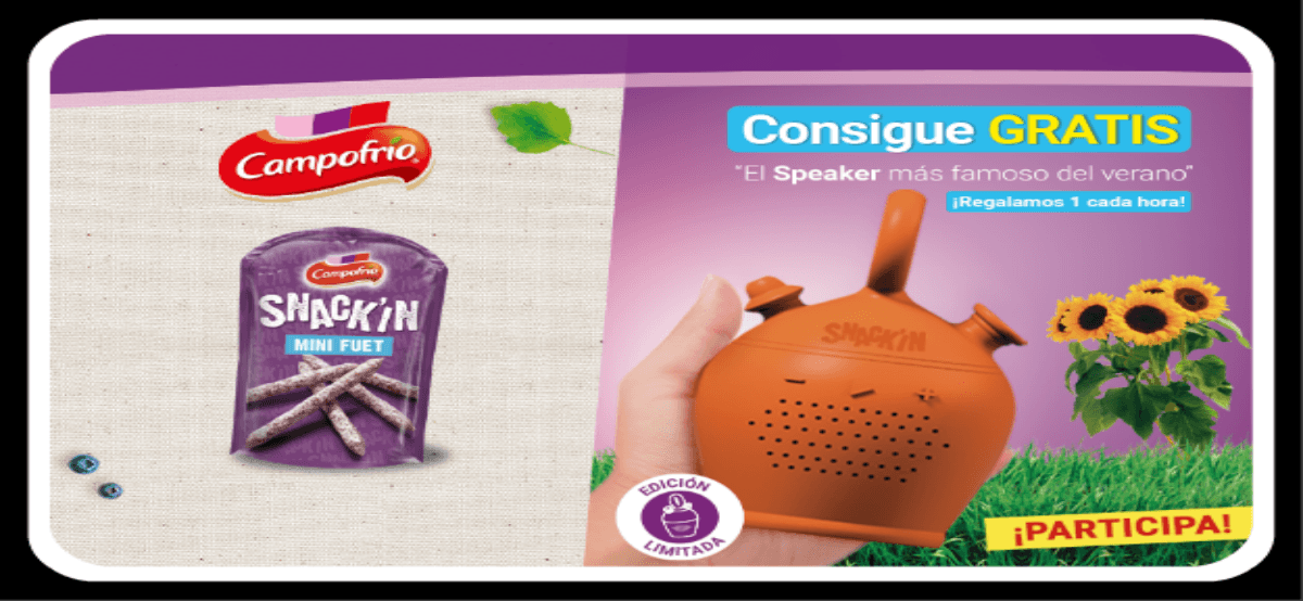 Consigue Un Altavoz Botijo Comprando Snack’in