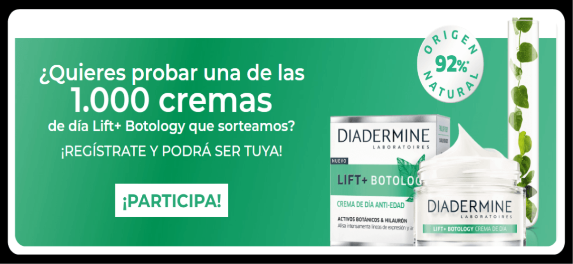 Sorteo De 1000 Diadermine Lift+ Botology