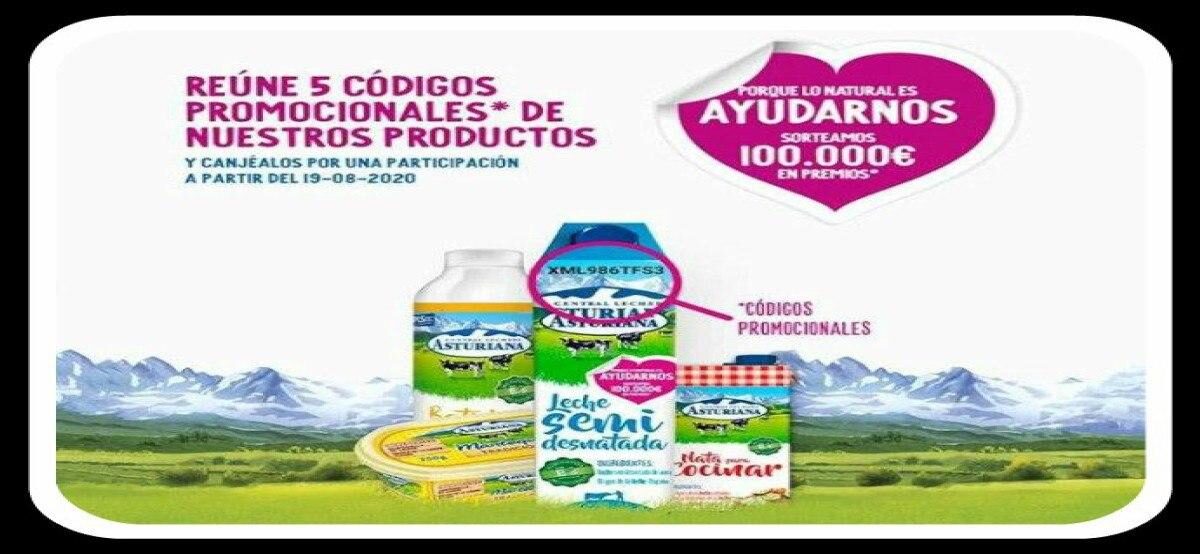 Participa En El Sorteo De 100.000€ En Premios Por Comprar Lácteos Asturiana