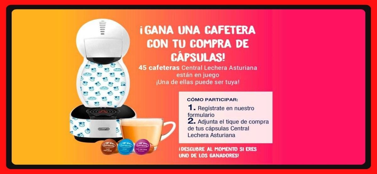 Compra Cápsulas De Central Lechera Asturiana Y Gana Una Fabulosa Cafetera