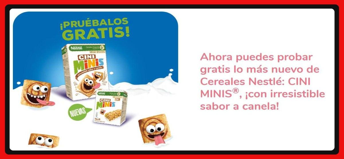 Prueba Las Barritas Y Cereales Cini Minis Gratis
