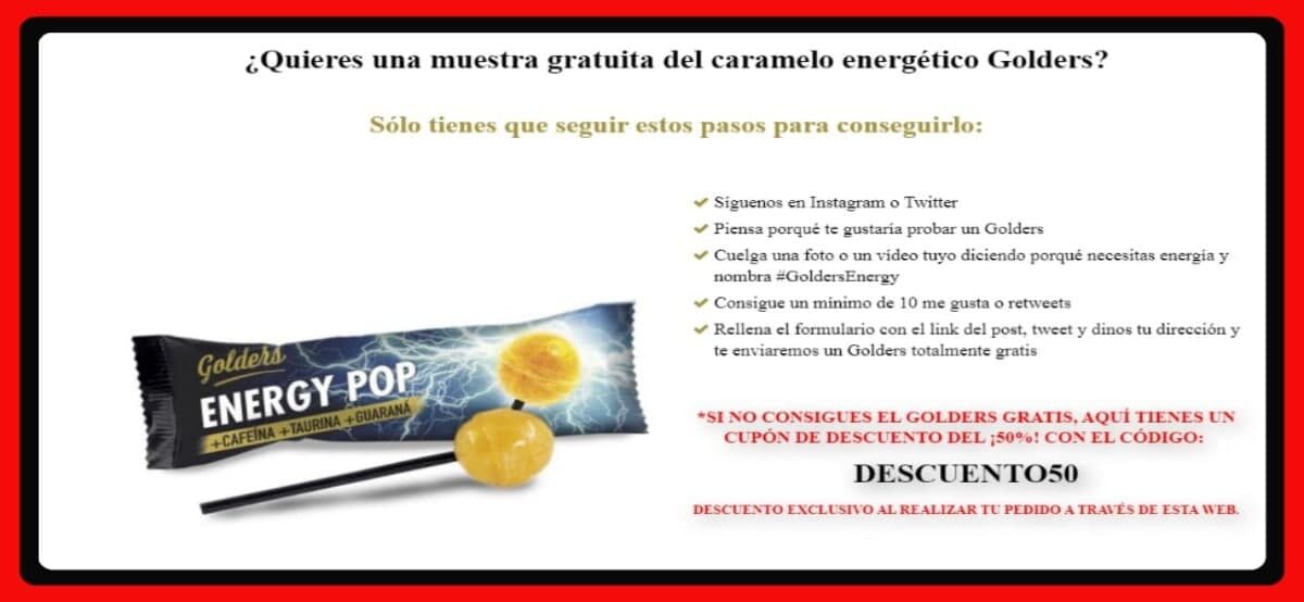 Prueba Gratis Los Caramelos Golders Energy Pop