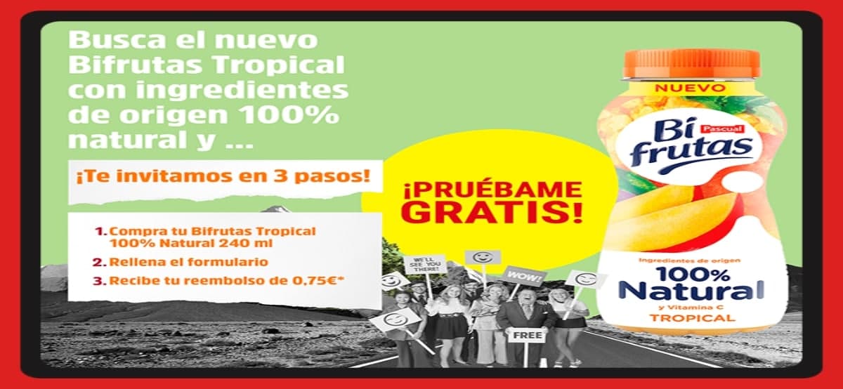 Consigue Reembolsos Por La Compra Del Nuevo Bifrutas Tropical