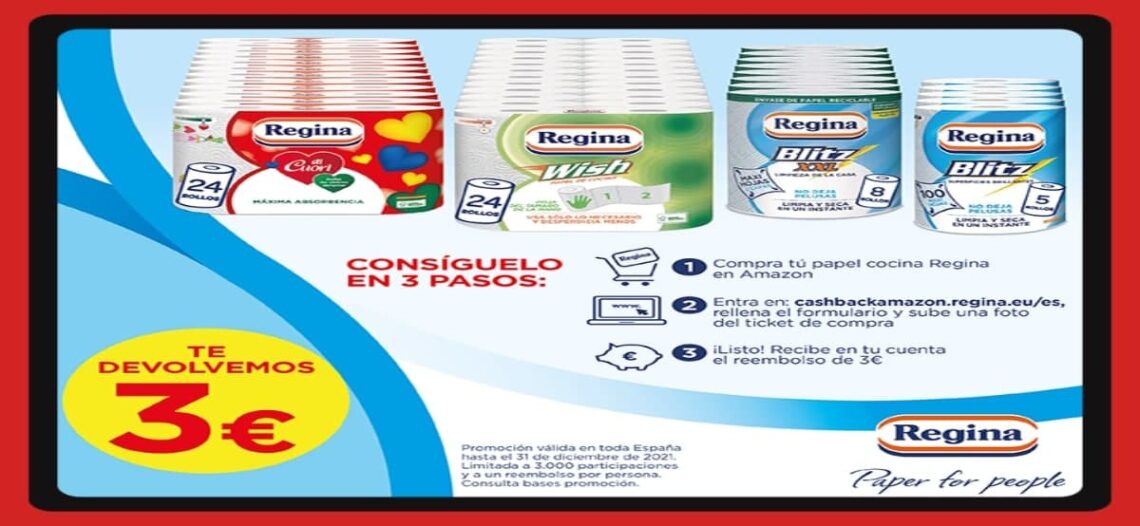 Regina Ofrece Reembolsos De 3€