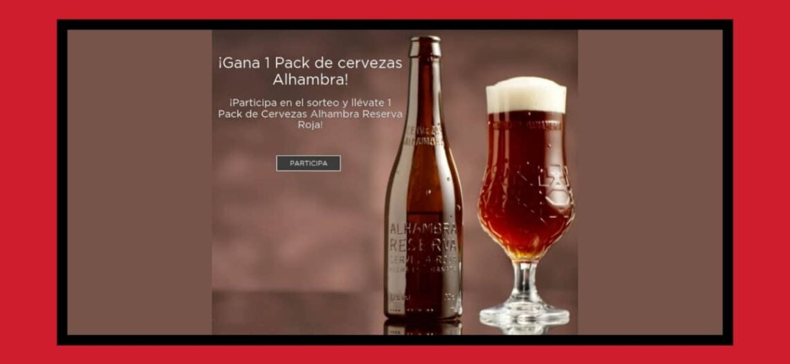Consigue Packs De Cervezas Alhambra Gratis