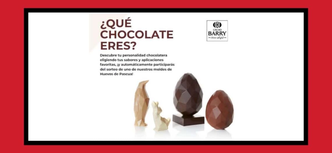 Consigue moldes de huevos de pascua con Cacao Barry