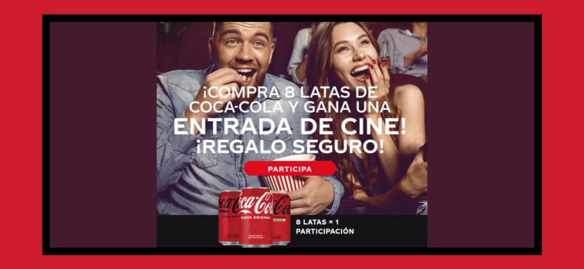 Consigue entradas al cine gratis con Cola Cola