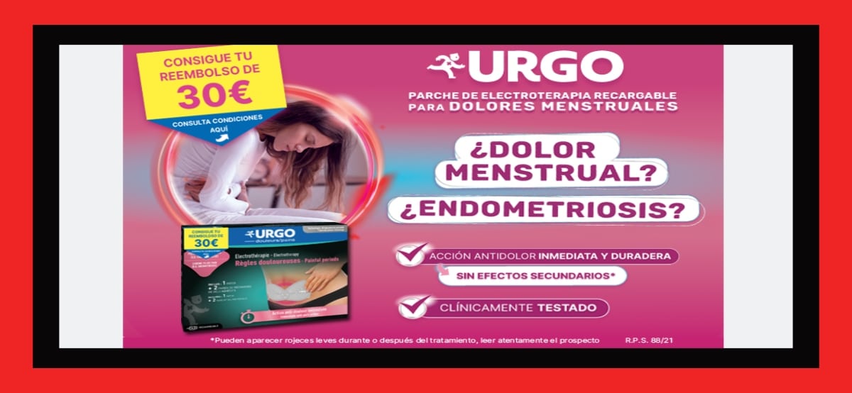 Consigue reembolsos para parches menstruales Urgo