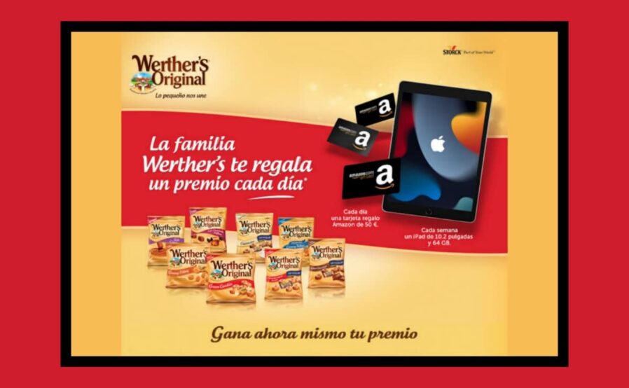 Consigue Ipads y tarjetas Amazon con Werthers Original