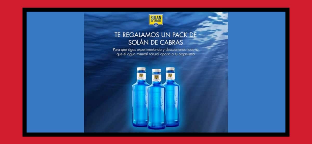 Consigue botellas de vidrio reutilizable con Solán de Cabras