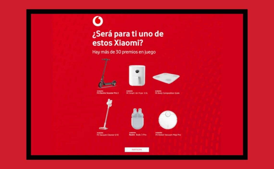Vodfone reparte premios Xiaomi
