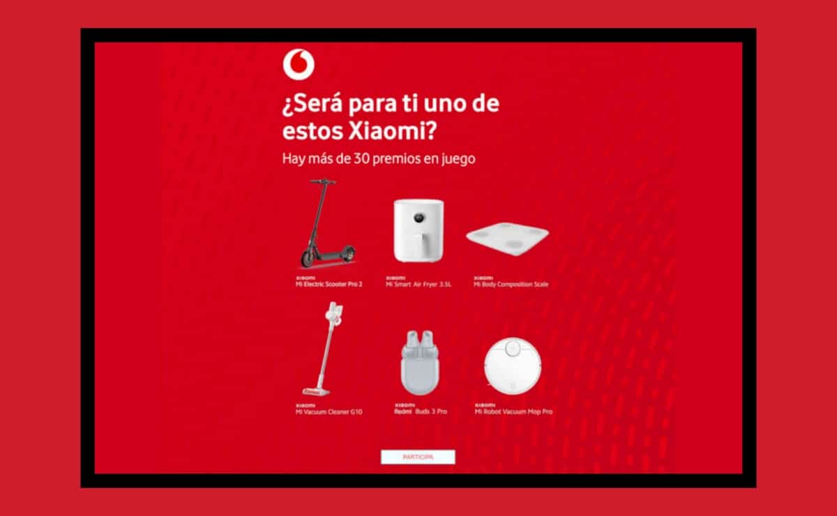 Vodafone reparte premios Xiaomi