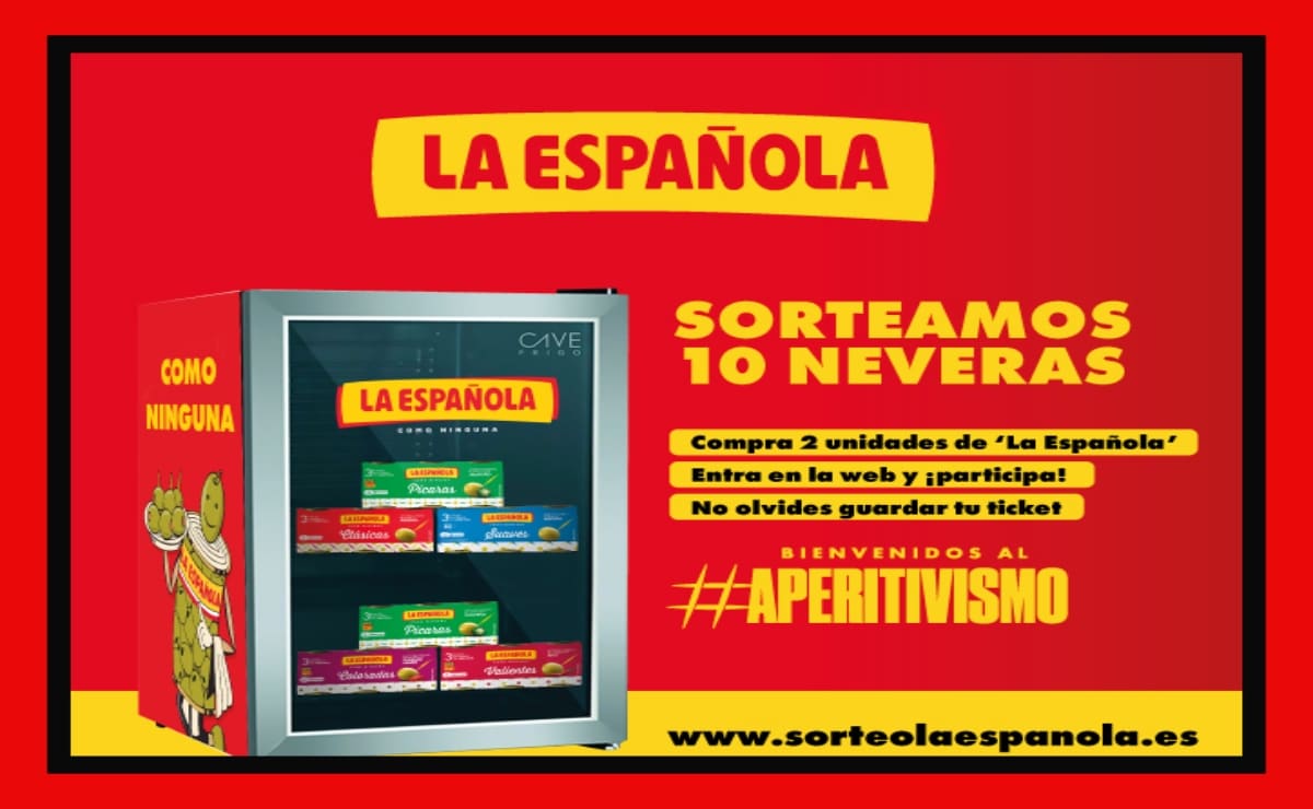 La Española sortea 10 neveras + imán y cajas de aceitunas