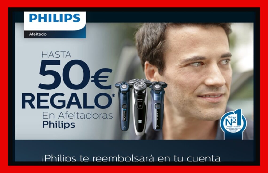 Consigue reembolsos para las afeitadoras Philips