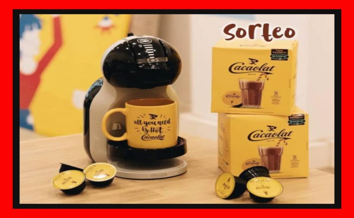 Cacaolat sortea 1 cafetera juego de tazas y capsulas Cafe Baque
