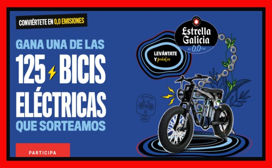 Consigue bicicletas electricas con Estrella Galicia
