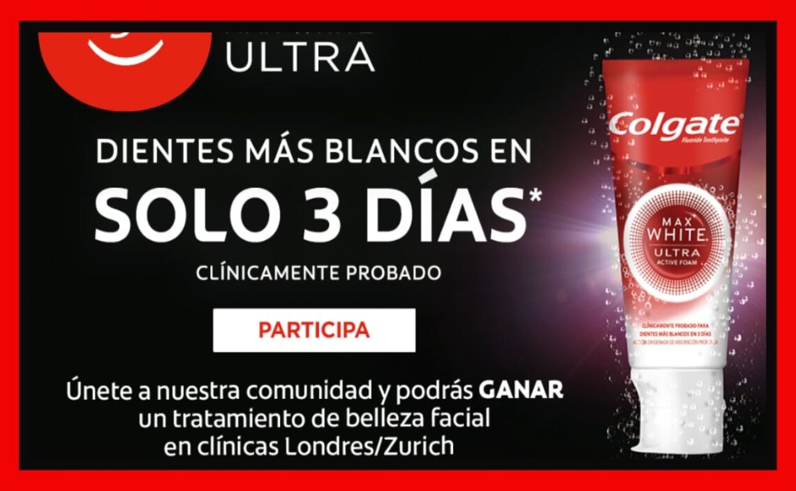 Consigue un kit de productos Colgate y un tratamiento facial