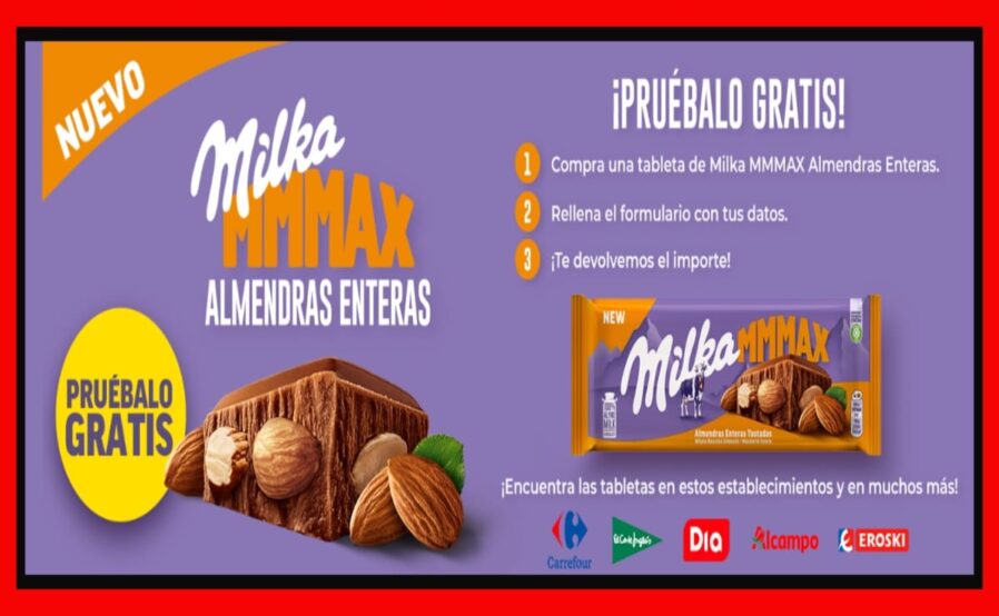 Prueba gratis el Milka MMMax Almendras