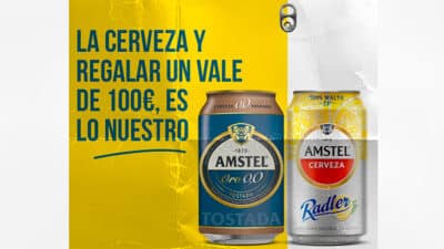 Consigue un vale de 100 euros gratis con Amstel