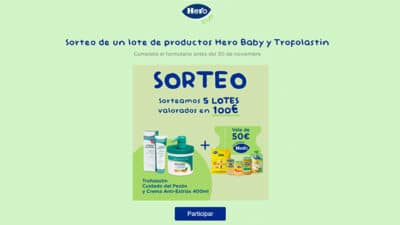 Gana un lote de productos Hero Baby y Trofolastin en