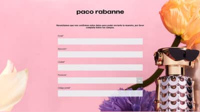 Obten muestras gratuitas de la fragancia Fame de Paco Rabanne