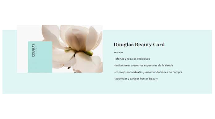 Oferta Especial de Douglas Beauty Card Muestras Gratuitas y Grandes
