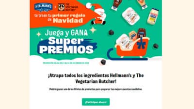 Colaboracion entre Hellmanns y The Vegetarian Butcher para premiar a