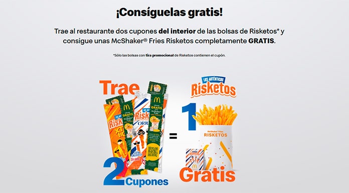 Obten McShaker Fries Risketos de forma gratuita