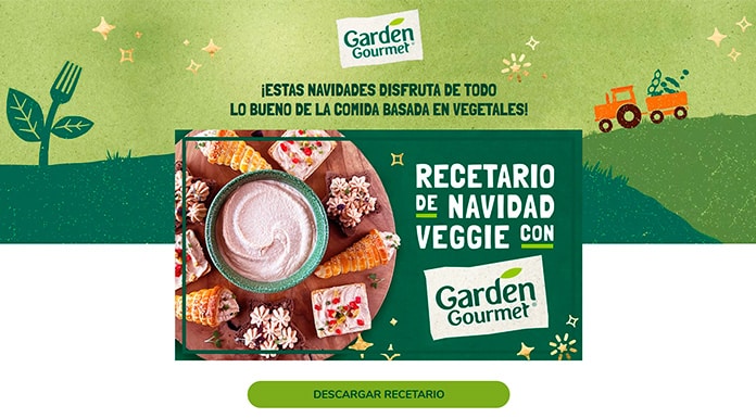 Recetas navidenas vegetarianas con Garden Gourmet