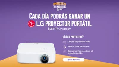 Gana un proyector portatil LG con Milka