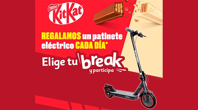 Kitkat regala un patinete diariamente