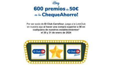 Participa en el LotoClub de Carrefour y gana premios increibles