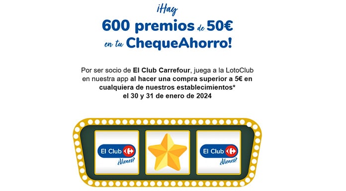 Participa en el LotoClub de Carrefour y gana premios increíbles