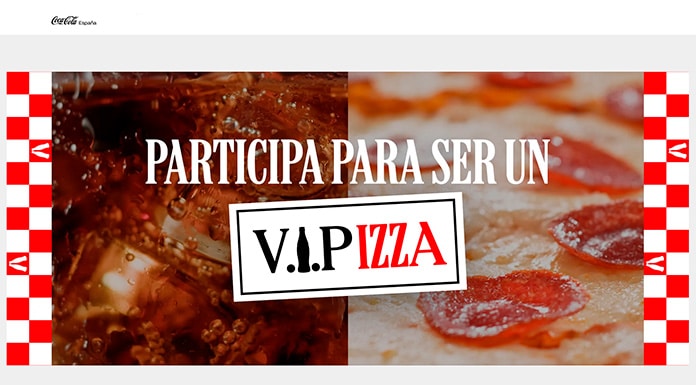 Conviértete en V.I.Pizza al participar y disfrutar de una Coca Cola