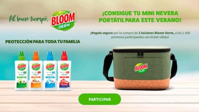 Obten una mini nevera con productos Bloom Derm