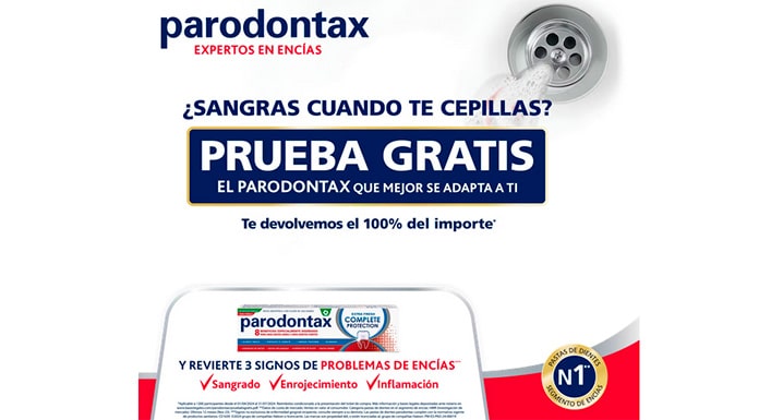 Obtén una muestra gratuita de Parodontax - Increíble oferta