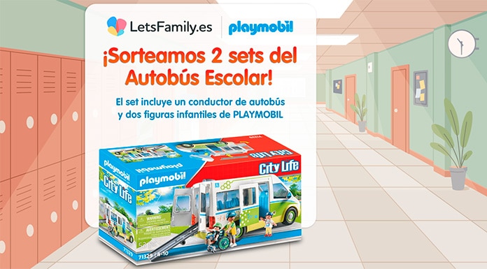 Concurso para ganar 2 sets del Autobús escolar Playmobil de Lets Family