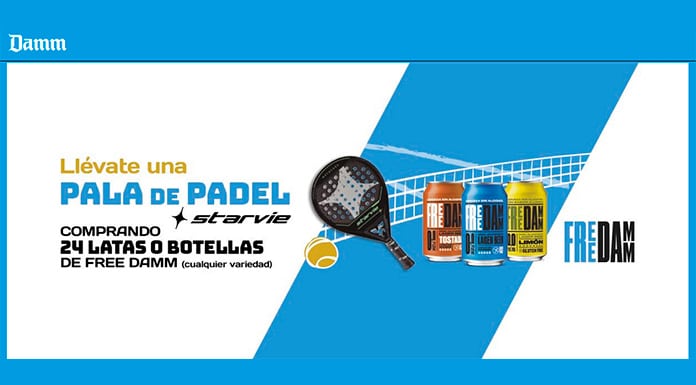 Consigue una pala de padel cortesia de Damm