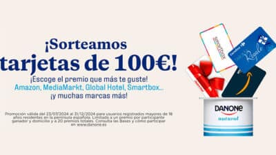 Concurso de tarjetas de regalo de Danone