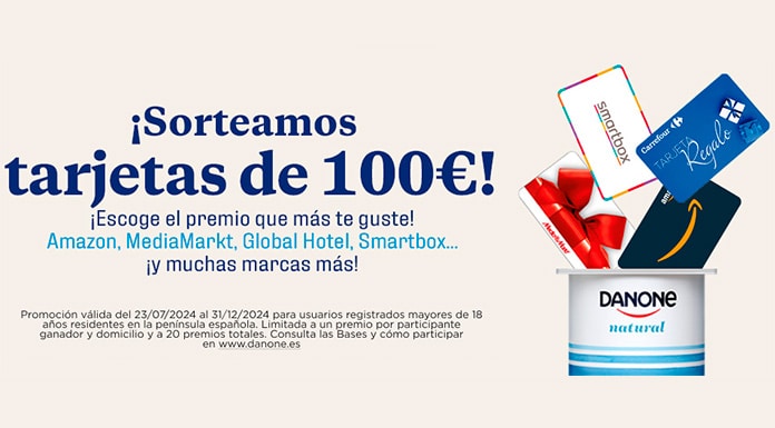 Concurso de tarjetas de regalo de Danone