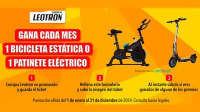 Gana una bicicleta o un patinete con Leotron