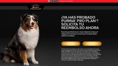 Ofertas de reembolsos en Purina Pro Plan y muestras gratuitas